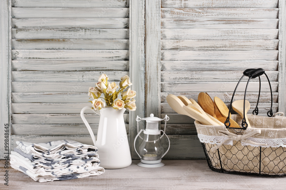 Canvas Prints rustic kitchen still life