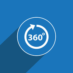 Angle 360 degrees icon