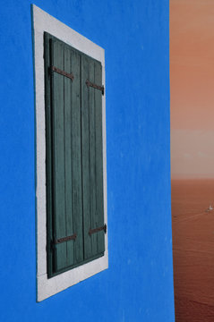 blue wall  and the mediterranean