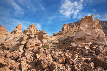 Teide national park, volcanic landscape, Tenerife, Canary island, Spain.