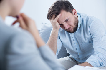 Man with depression