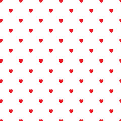 Valentine Hearts & Stripes 3-1 - Seamless Background - Digital Paper