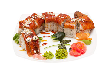 Sushi rolls dragon 