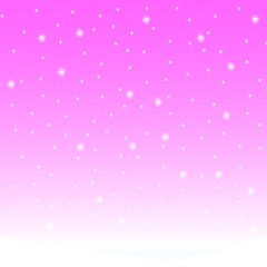 Winter landscape with falling snow. Vector illustration.