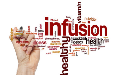 Infusion word cloud concept