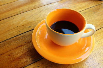 Black coffee cup
