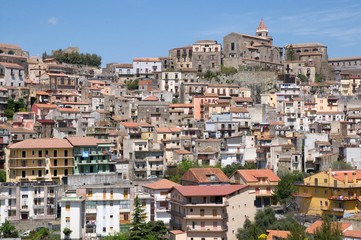 Fototapeta na wymiar Town Castiglione di Sicilia on the mountanins of Sicily, Italy