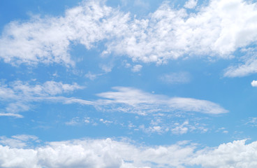 Cloud blue sky .
