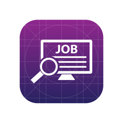 Job search icon for web and mobile