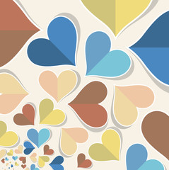 valentines happy day winter background. card vector illustration