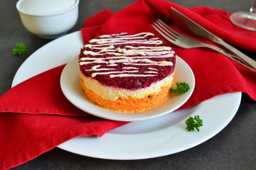 Vegetable salad with cheese
