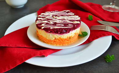 Vegetable salad with cheese
