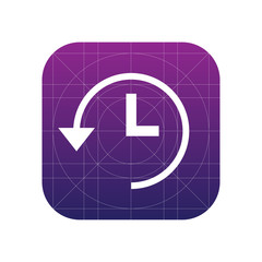 Time back icon for web and mobile.