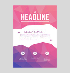 Abstract brochure or flyer design template