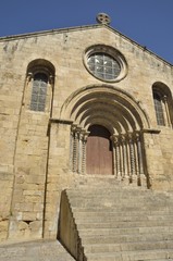 Fototapeta na wymiar Church of style Romanesque in Coimbra, Portugal
