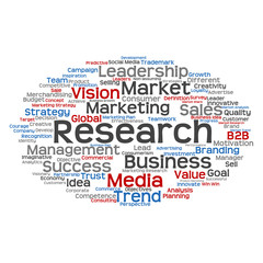 Conceptual business marketing word cloud