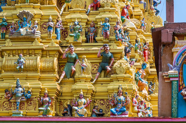 Sri Muthumariamman Kovil Temple in Matale. Detail