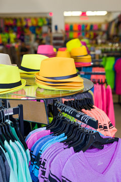 Colorful Tropical Clothing Display