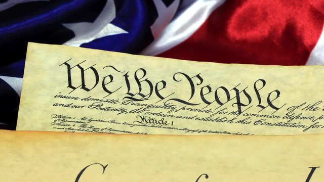 Constitution of United States Historical Document - We The People Bill of Rights