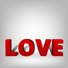 red word Love