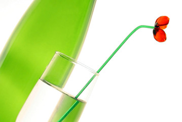 bottles glass flover abstraction