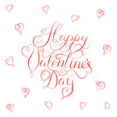 Happy Valentines Day - calligraphy