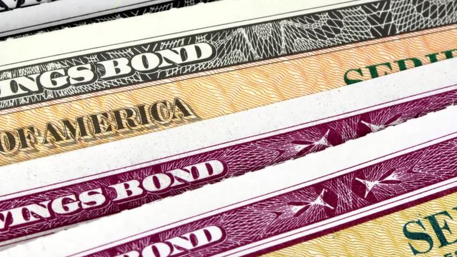 United States Treasury Savings Bonds - Financial Security concept