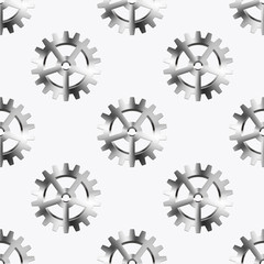 Cotton fabric Vector modern mechanism seamless background.
