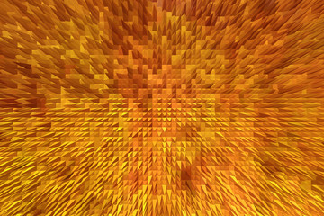 abstraction with sharp golden thorns