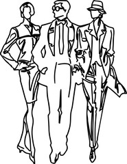 Boys and Girls Couples Vector