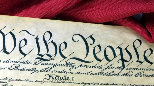 Constitution of United States Historical Document - We The People Bill of Rights