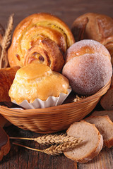 assorted pastry and bread