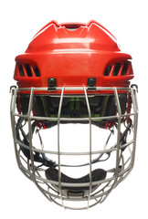 Fototapeta premium Hockey helmet isolated