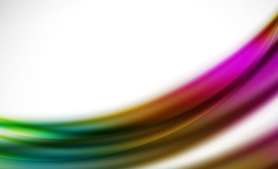 Colorful wave line, abstract background with light and shadow effects