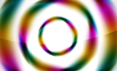 Glossy blurred swirl circle shapes abstract background