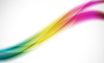 Colorful wave line, abstract background with light and shadow effects