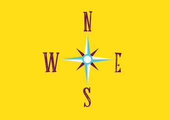 image of wind rose with an indication of the cardinal points