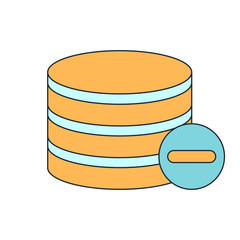 data hdd delete icon