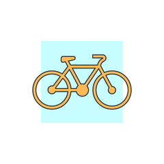 Fototapeta premium icon bicycle profile