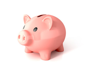 piggy bank. 3d illustration isolated
