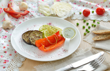 Baked vegetables