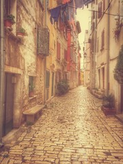 street in Rovinj. Croatia.