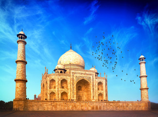 Indian palace sunset view 