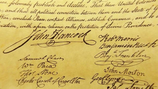Constitution of United States Historical Document - We The People Bill of Rights