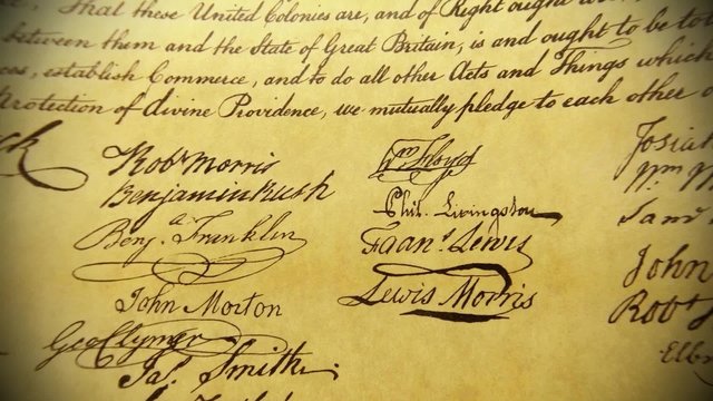 Constitution of United States Historical Document - We The People Bill of Rights