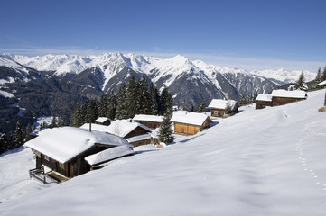 Winter in den Alpen