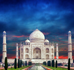Indian Palace Taj Mahal in India