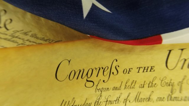Constitution of United States Historical Document - We The People Bill of Rights