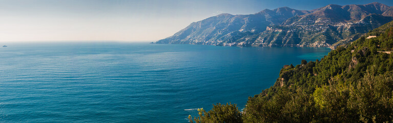 Fototapeta na wymiar Amalfi coast between Naples and Salerno. Italy