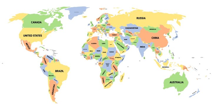 Political map of World